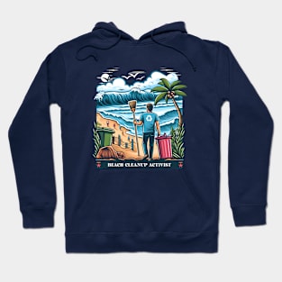 Beach Cleanup Activists - Beach Cleanup Tools Hoodie